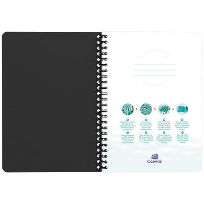 Oxford Oceanis Wirebound Notebook, A5, Ruled, 180 Pages, Assorted, Pack of 5