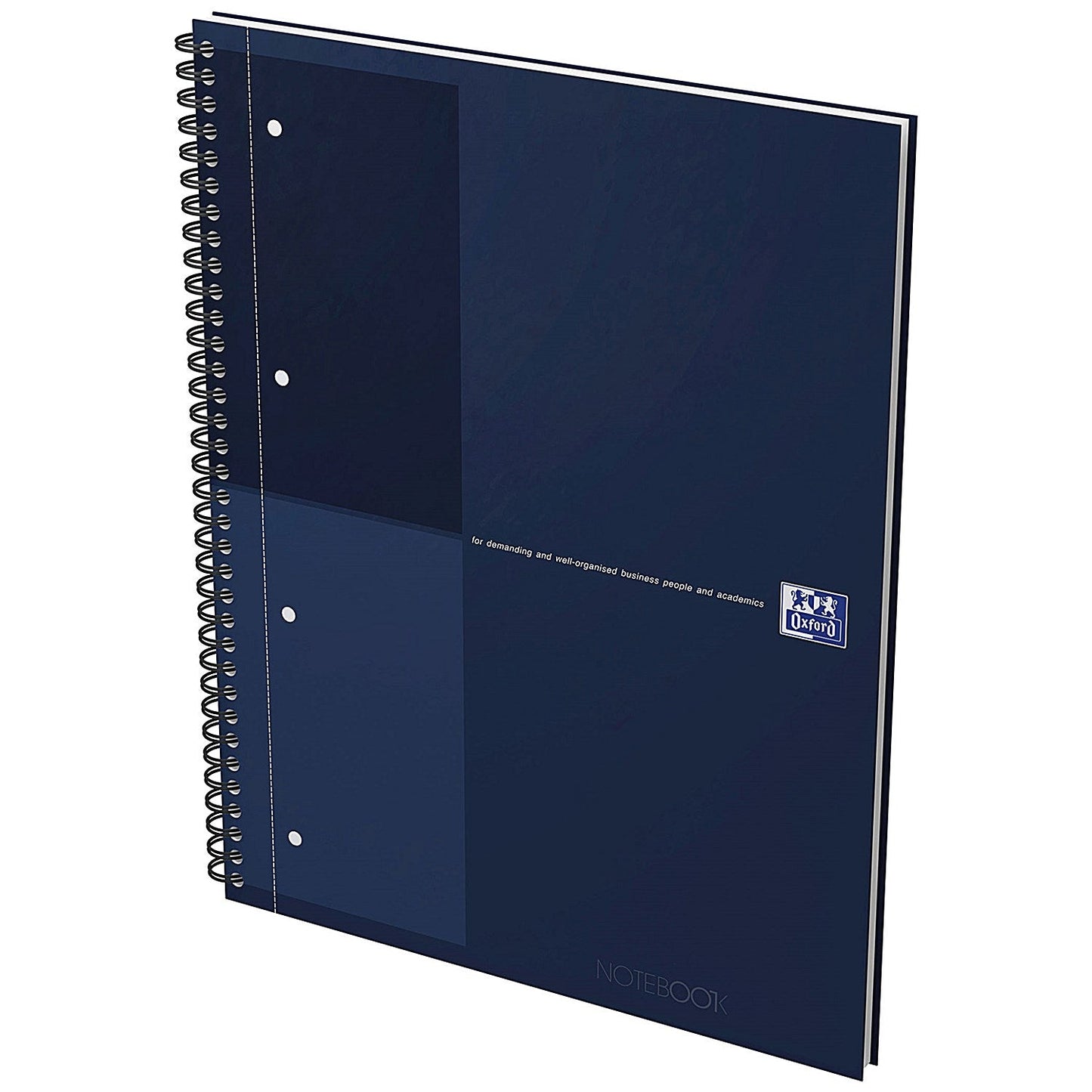 Oxford Hardback Twin Wire Notebook, A4+, Ruled, 160 Pages, Blue