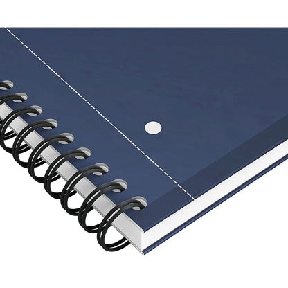 Oxford Hardback Twin Wire Notebook, A4+, Ruled, 160 Pages, Blue
