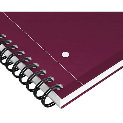 Oxford Hardback Twin Wire Notebook, A4+, Ruled, 160 Pages, Red