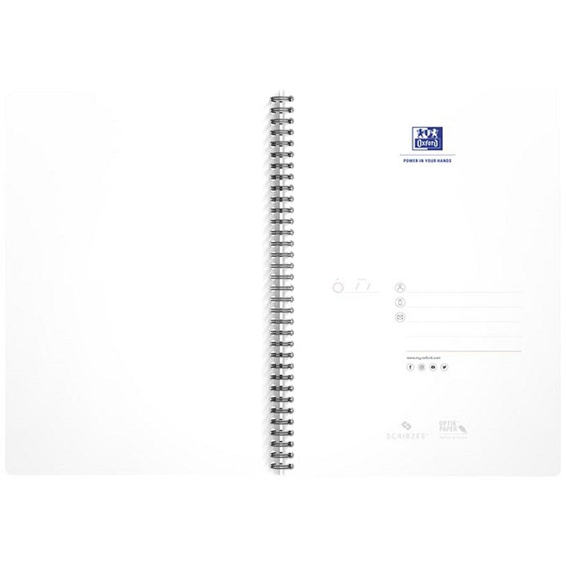 Oxford Office Soft Cover Wirebound Notebook, A4, 180 Pages, Random Colour, Pack of 5