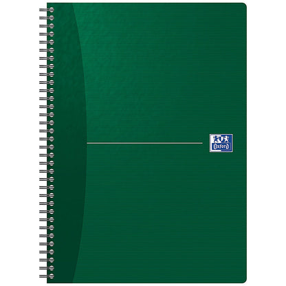Oxford Office Soft Cover Wirebound Notebook, A4, 180 Pages, Random Colour, Pack of 5