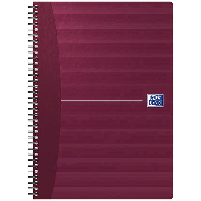 Oxford Office Soft Cover Wirebound Notebook, A4, 180 Pages, Random Colour, Pack of 5