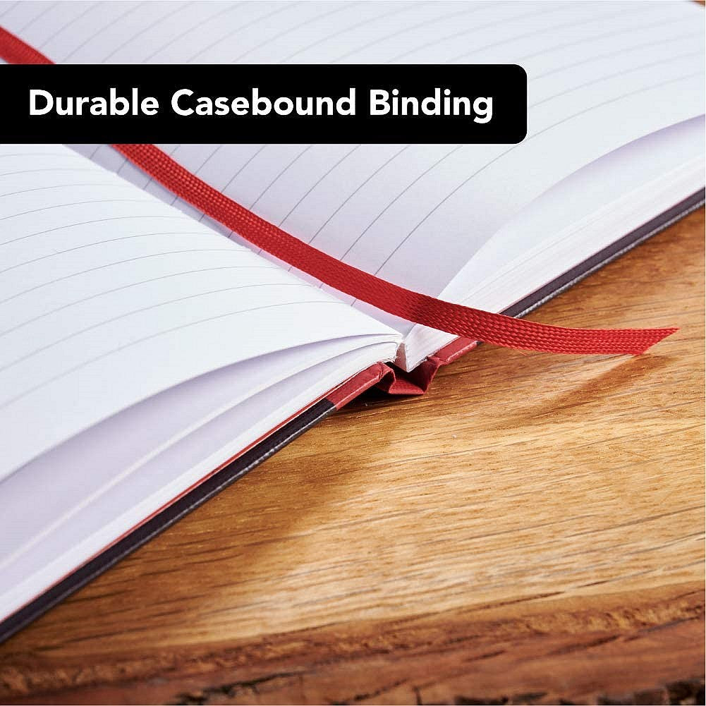Black n' Red Casebound Notebook, A4, Smart Ruled, 90gsm, 96 Pages