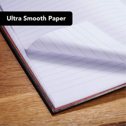 Black n' Red Casebound Notebook, A4, Smart Ruled, 90gsm, 96 Pages