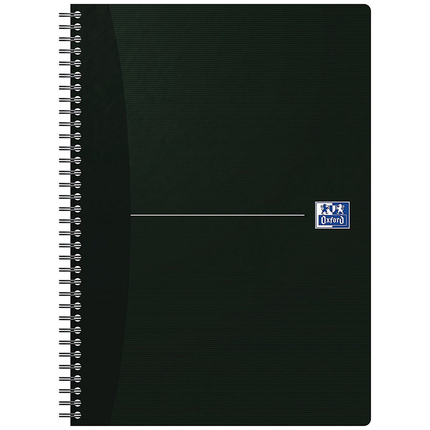 Oxford Office Soft Cover Wirebound Notebook, A4, Ruled, 180 Pages, Black, Pack of 5