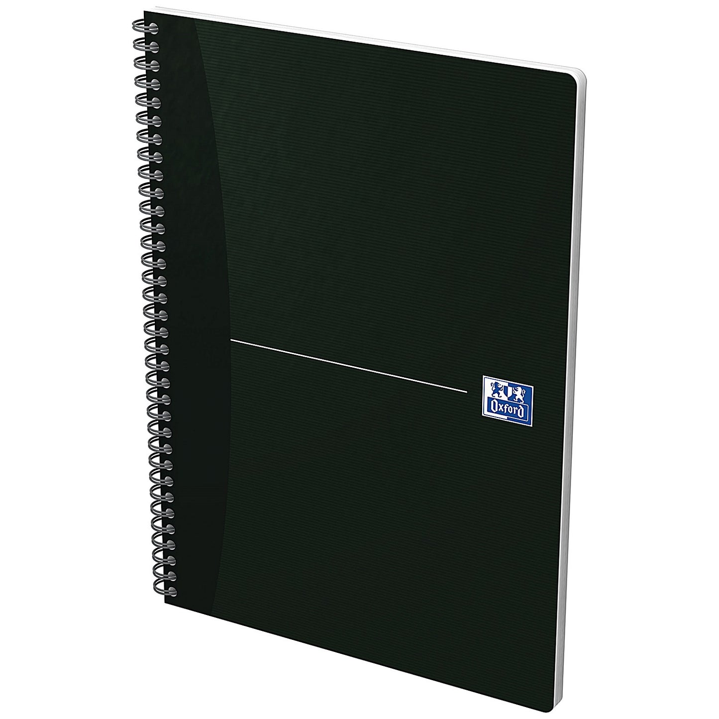 Oxford Office Soft Cover Wirebound Notebook, A4, Ruled, 180 Pages, Black, Pack of 5