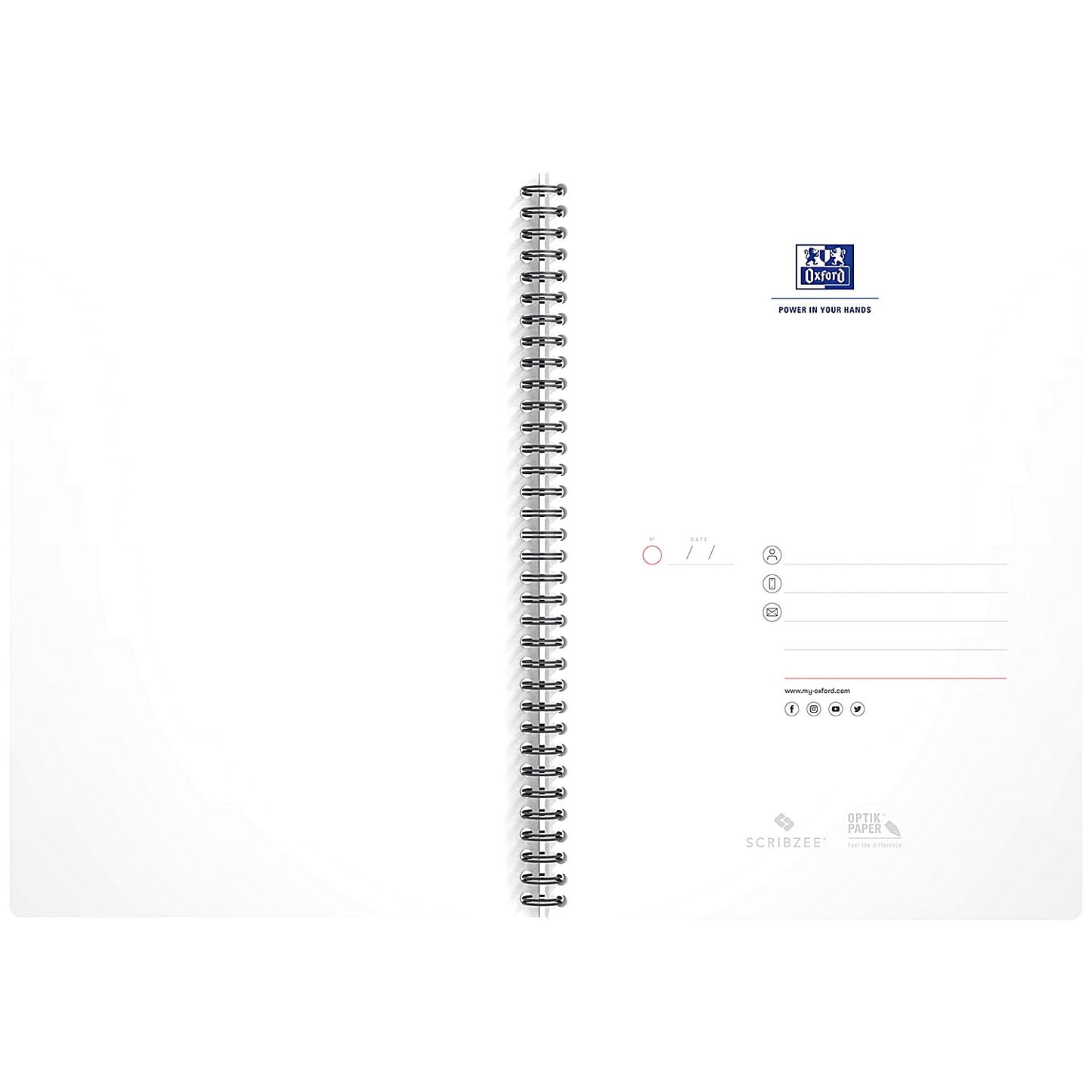 Oxford Office Soft Cover Wirebound Notebook, A4, Ruled, 180 Pages, Black, Pack of 5