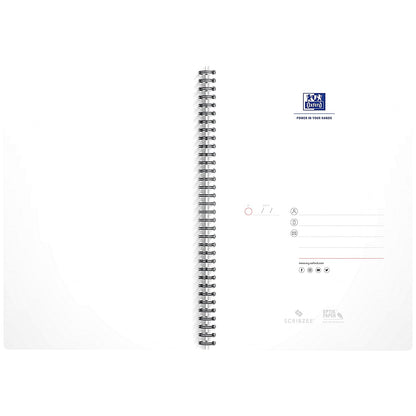 Oxford Office Soft Cover Wirebound Notebook, A4, Ruled, 180 Pages, Black, Pack of 5