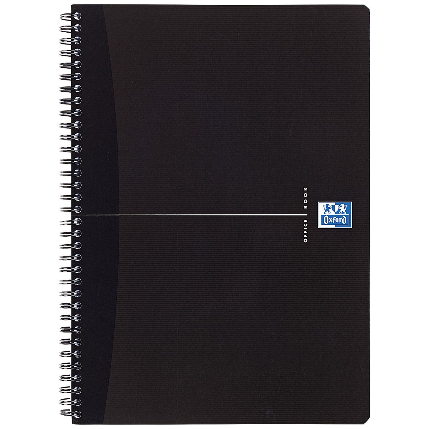 Oxford Office Soft Cover Wirebound Notebook, A5, Ruled, 180 Pages, Black, Pack of 5