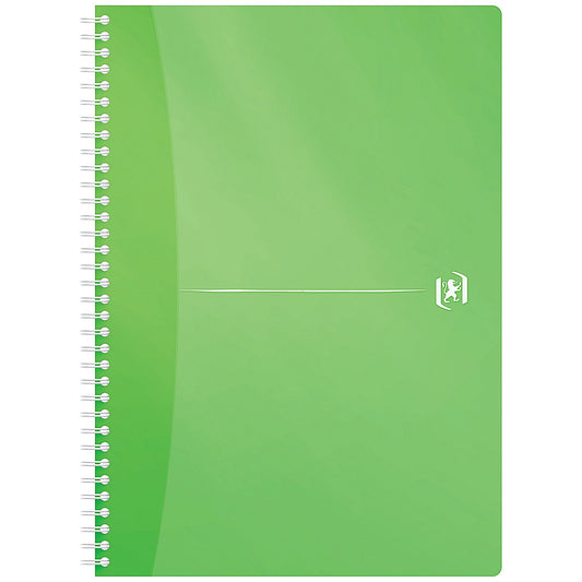 Oxford Office Wirebound Notebook, A4, 180 Pages, Random Bright Colour, Pack of 5