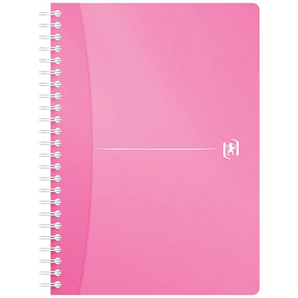 Oxford Office Wirebound Notebook, A5, 180 Pages, Random Bright Colour, Pack of 5