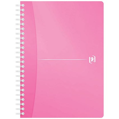 Oxford Office Wirebound Notebook, A5, 180 Pages, Random Bright Colour, Pack of 5