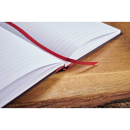 Black n' Red Hardback Casebound Recycled Notebook, A4, Ruled, 192 Pages, Pack of 2