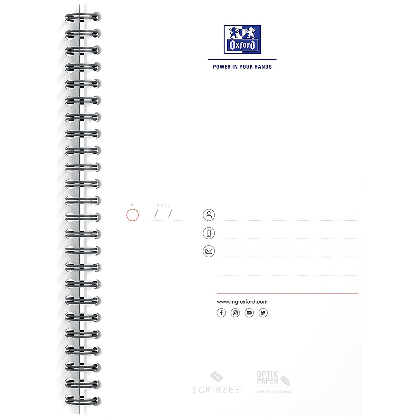 Oxford Office Soft Cover Wirebound Notebook, A5, Random Colour, Pack of 5