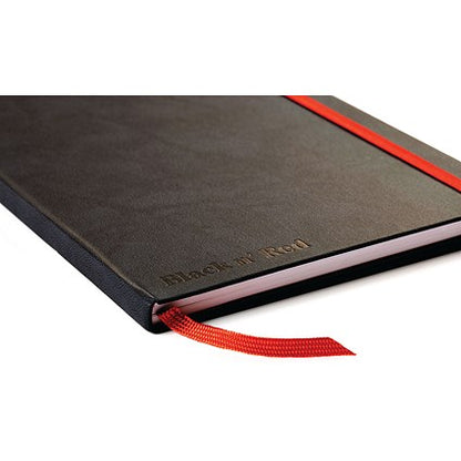 Black n' Red Casebound Notebook, A5, Ruled & Numbered, 144 Pages