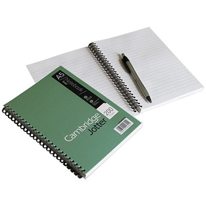 Cambridge Jotter Wirebound Notebook, A4, Ruled with Margin, 200 Pages, Pack of 3