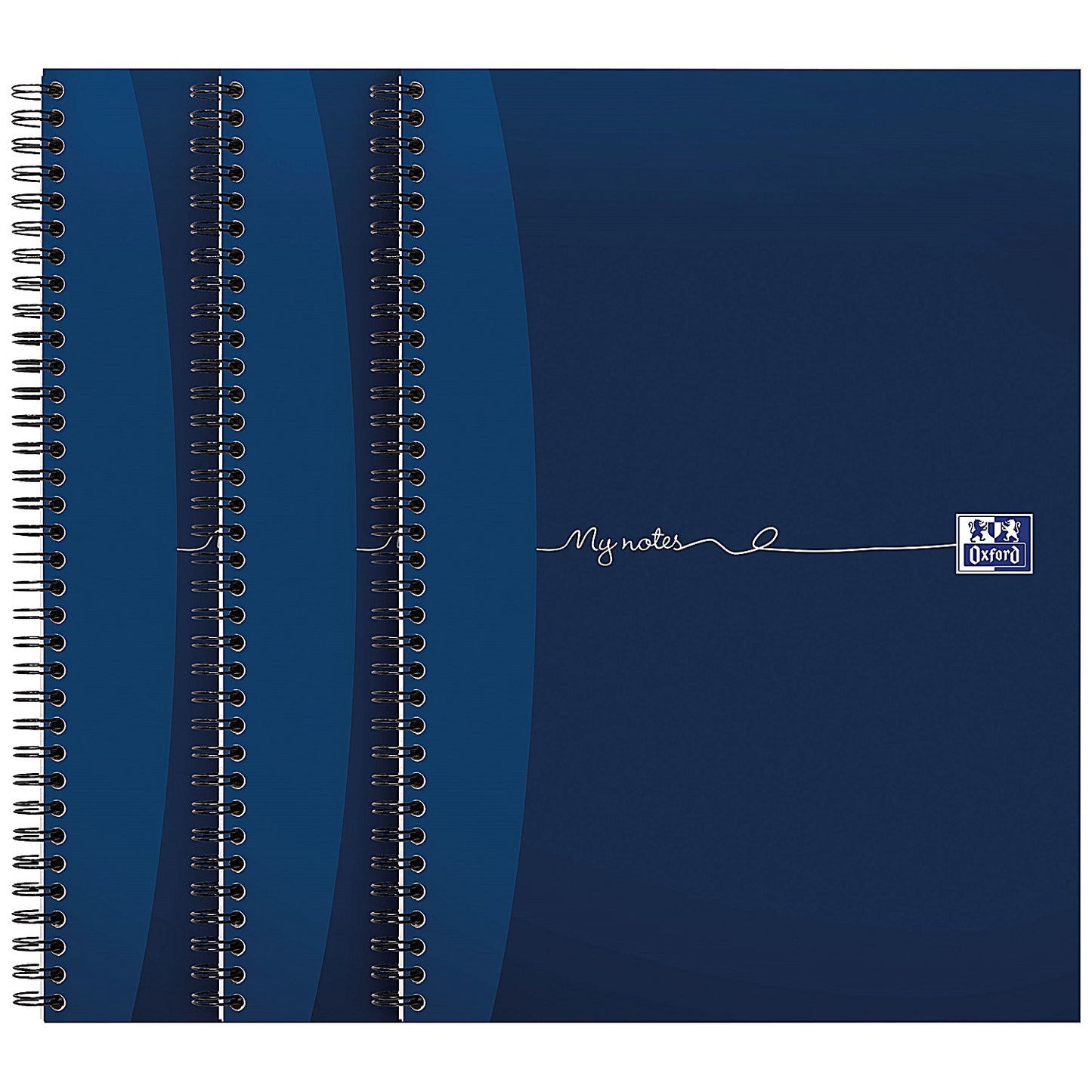 Oxford My Notes Wirebound Notebook, A4, Ruled with Margin, 200 Pages, Blue, Pack of 3