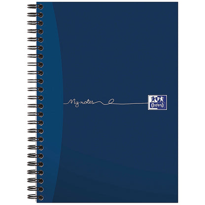 Oxford MyNotes Wirebound Notebook, A5, Feint Ruled & Margin, 200 Pages, Pack of 3