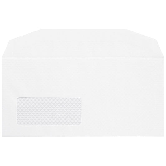 Postmaster DL Wallet Envelopes with Window, 90gsm, Gummed, White, Pack of 500