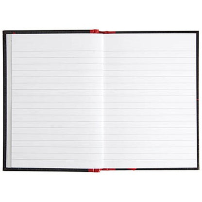 Black n' Red Casebound Notebook, A6, Ruled, 192 Pages, Pack of 5