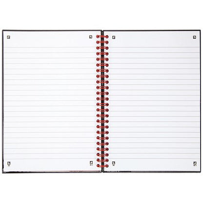 Black n' Red Wirebound Polypropylene Notebook, A5, Ruled, 140 Pages, Pack of 5