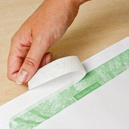 Basildon Bond Recycled DL Envelopes, White, Peel and Seal, 120gsm, Pack of 500