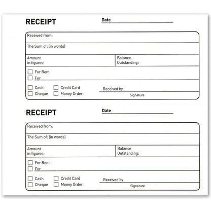 Challenge Receipt Duplicate Book, 100 Sets, 105x130mm, Pack of 5