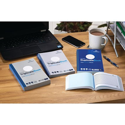 Challenge Carbonless Triplicate Book, Ruled, 100 Sets, 210x130mm, Pack of 5