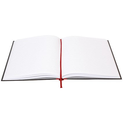 Black n' Red Casebound Notebook, A4, Ruled, 192 Pages, Pack of 5