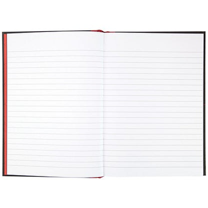 Black n' Red Casebound Notebook, A5, Ruled, 192 Pages, Pack of 5