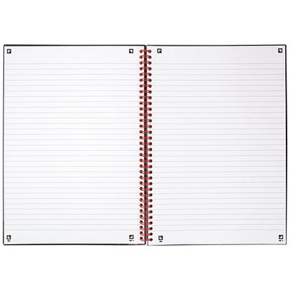 Black n' Red Wirebound Polypropylene Notebook, A4, Ruled, 140 Pages, Pack of 5
