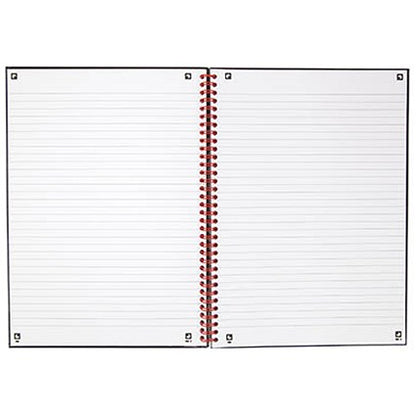 Black n' Red Recycled Wirebound Polypropylene Notebook, A4, Ruled & Perforated, 140 Pages, Pack of 5
