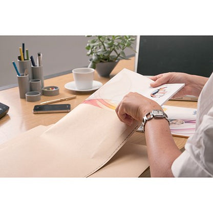 New Guardian Heavyweight C4 Pocket Envelopes with Window, Manilla, Peel and Seal, 130gsm, Pack of 250