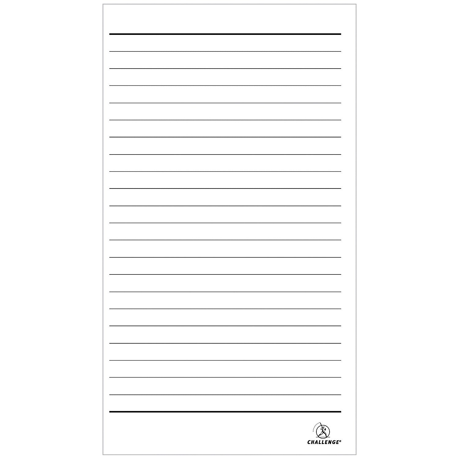 Challenge Carbonless Wirebound Duplicate Book, Ruled, 50 Sets, 210x130mm, Pack of 5