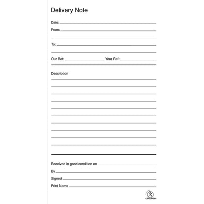 Challenge Carbonless Delivery Note Duplicate Book, 100 Sets, 210x130mm, Pack of 5
