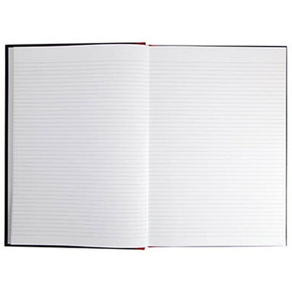 Black n' Red Casebound Notebook, A4, Narrow Ruled, 192 Pages, Pack of 5