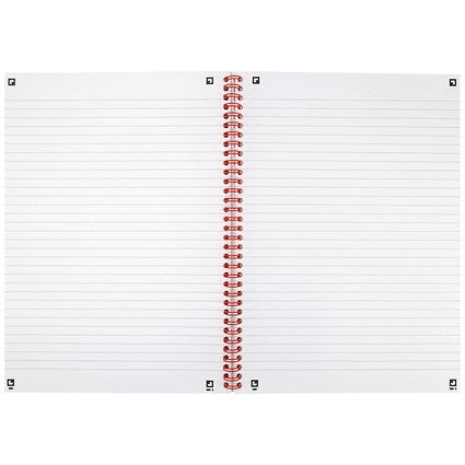Black n' Red Soft Cover Wirebound Notebook, A4, Perforated & Ruled, 100 Pages, Pack of 10