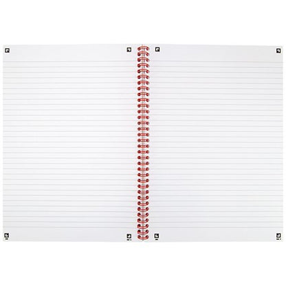 Black n' Red Soft Cover Wirebound Notebook, A4, Perforated & Ruled, 100 Pages, Pack of 10