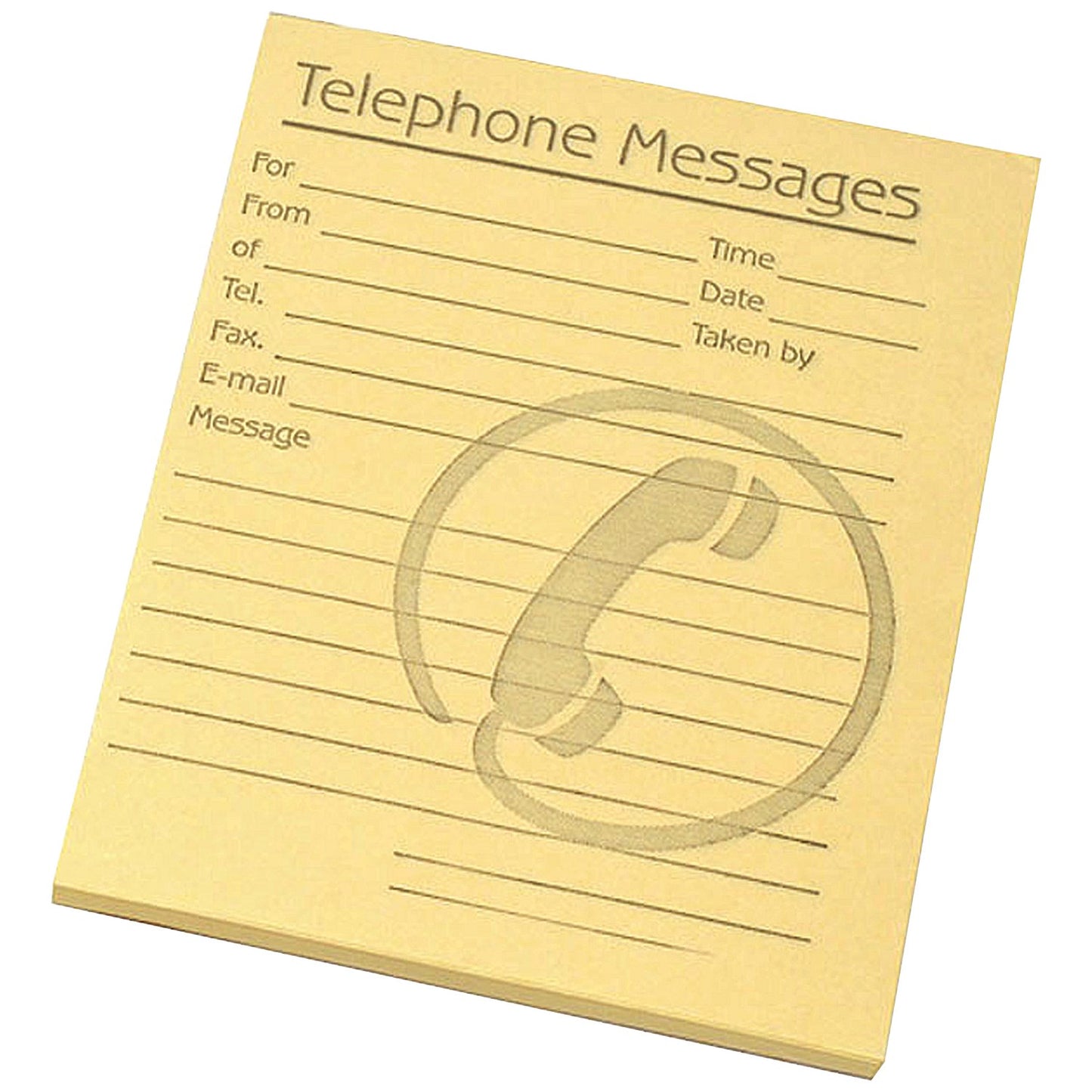 Challenge Telephone Message Pad, 127x102mm, 80 Sheets, Pack of 10