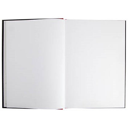 Black n' Red Casebound Notebook, A4, Plain, 192 Pages, Pack of 5