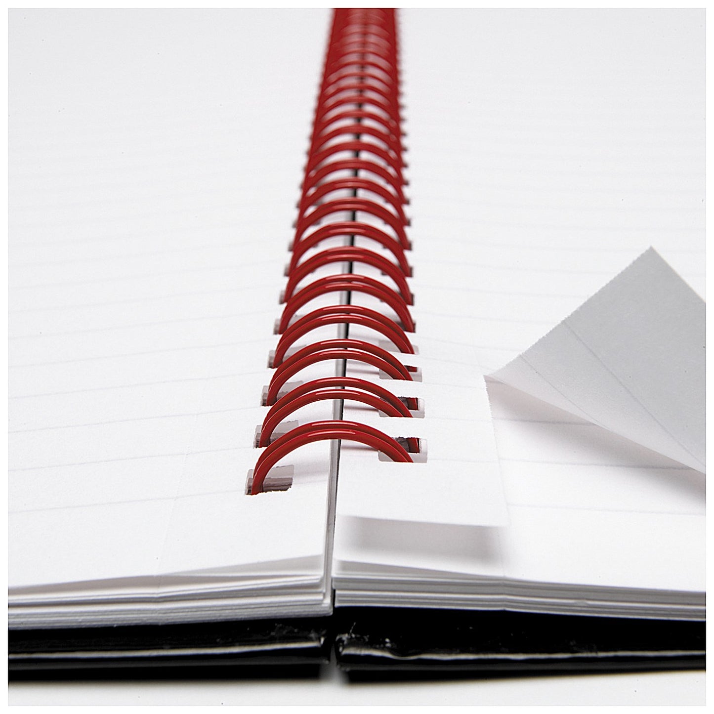 Black n' Red Wirebound Notebook, A5, Ruled & Indexed A-Z, 140 Pages, Pack of 5