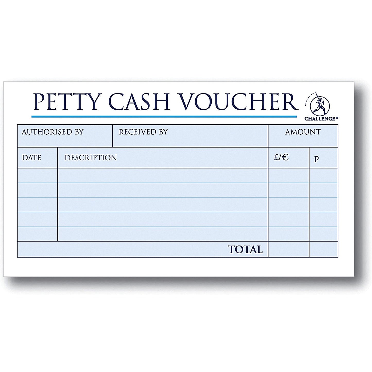 Challenge Carbonless Wirebound Duplicate Petty Cash Book, 200 Sets, 280x141mm, Pack of 1
