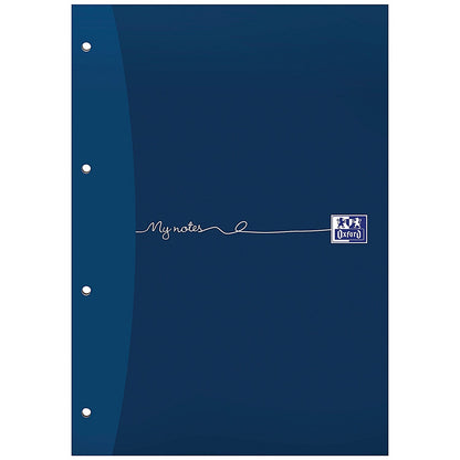 Oxford My Notes Headbound Refill Pad, A4, Ruled with Margin, 160 Pages, Blue, Pack of 5