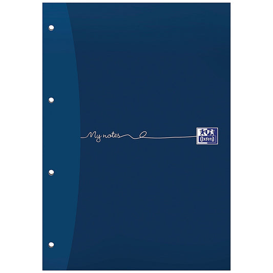 Oxford My Notes Headbound Refill Pad, A4, Ruled with Margin, 160 Pages, Blue, Pack of 5