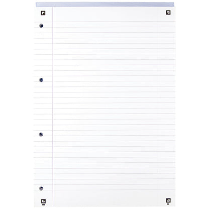 Oxford My Notes Headbound Refill Pad, A4, Ruled with Margin, 160 Pages, Blue, Pack of 5