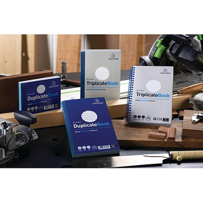 Challenge Carbonless Duplicate Book, Ruled, 100 Sets, 297x195mm, Pack of 3
