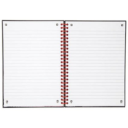Black n' Red Recycled Wirebound Polypropylene Notebook, A5, Ruled & Perforated, 140 Pages, Pack of 5