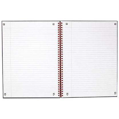 Black n' Red Wirebound Notebook, A4, Smart Ruled & Perforated, 140 Pages, Pack of 5