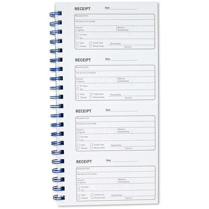 Challenge Carbonless Wirebound Duplicate Receipt Book, 200 Sets, 141x280mm, Pack of 1